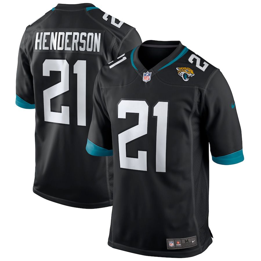 Men Jacksonville Jaguars 21 C.J. Henderson Nike Black Game NFL Jersey